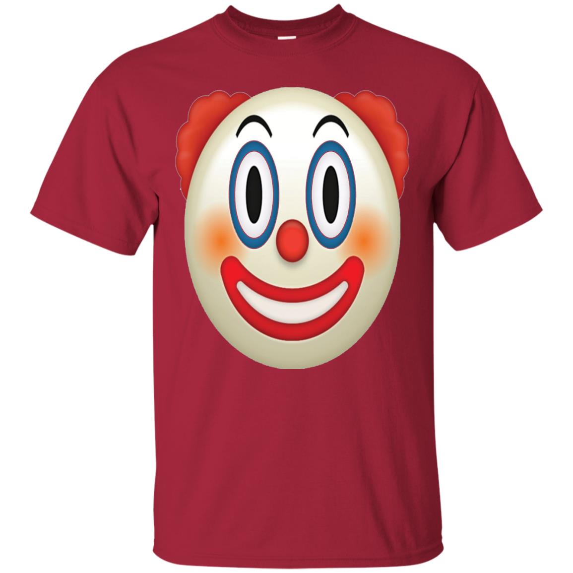 Red Nose Painted Face Happy Smile Emoji Clown T-shirt Cardinal