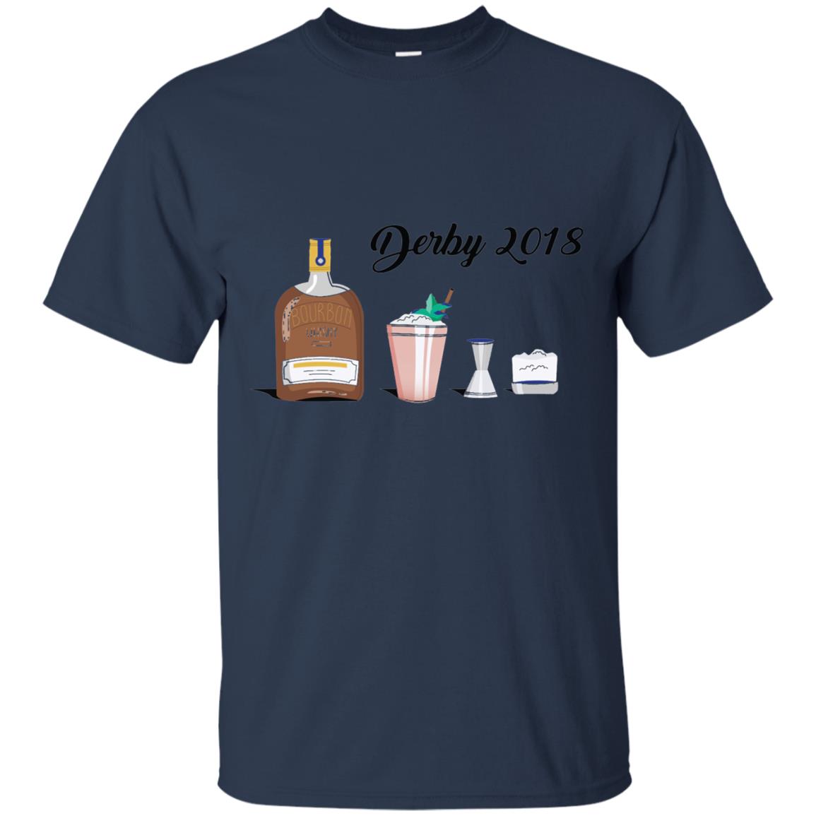 Kentucky Horse Racing Derby Day 2018 Mint Julep Shirt Navy