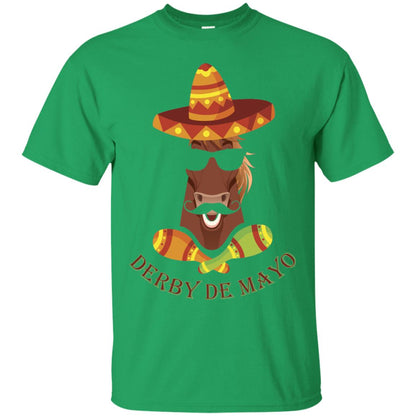 Derby De Mayo Kentucky Horse Race Sombrero Mexican T-shirt Irish Green