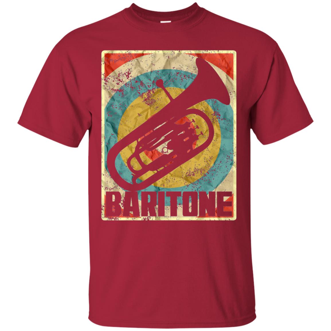 Vintage Baritone Horn T-shirt Cardinal