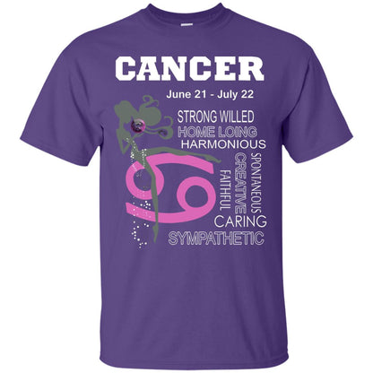 Cancer Strong Willed Home Loing Harmonious Faithful Creative Spontaneous Caring Sympathetic Purple