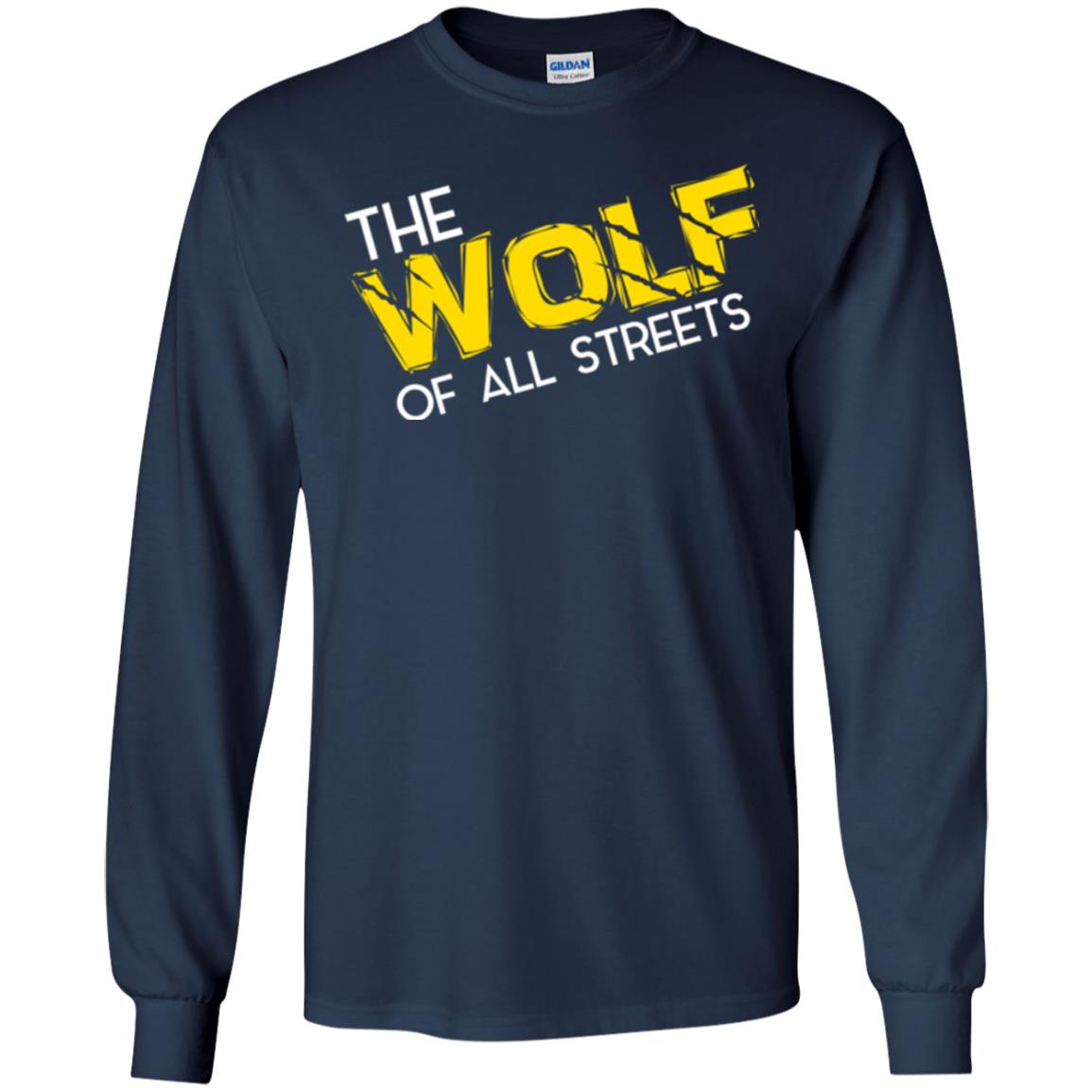 Wolf Lover T-shirt The Wolf Of All Streets Navy