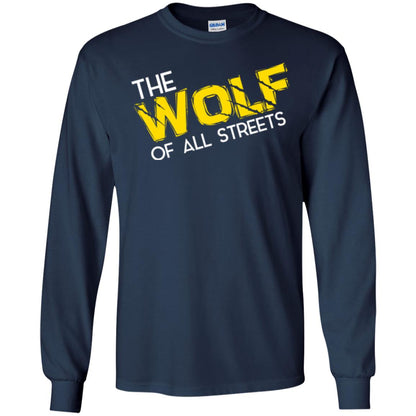 Wolf Lover T-shirt The Wolf Of All Streets Navy