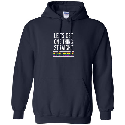 Lgbt T-shirt Let's Get One Thing Straight I'm Not Navy