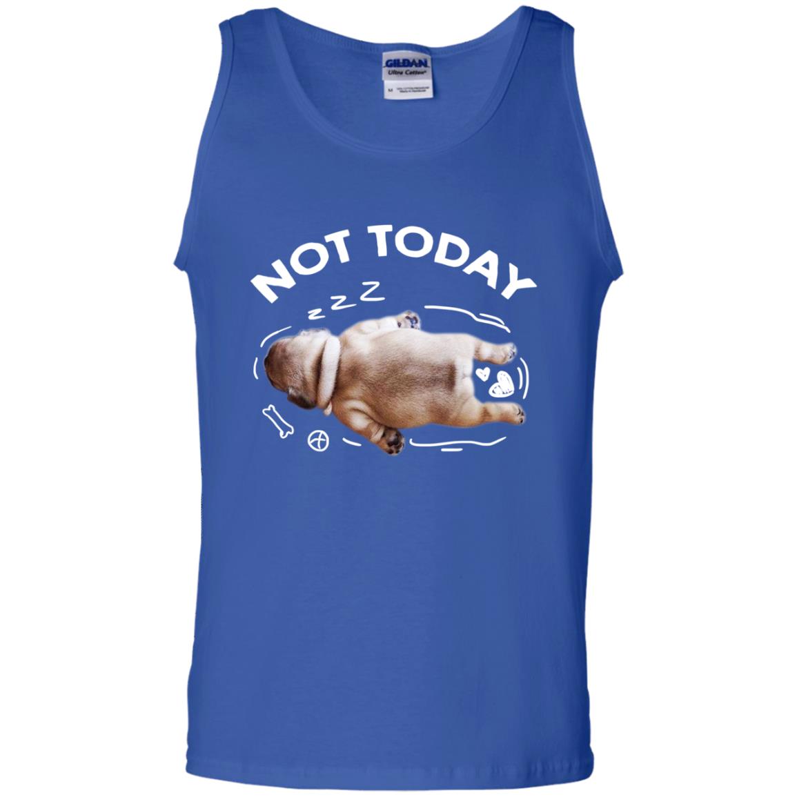 Not Today Lazy Pug Shirt Royal