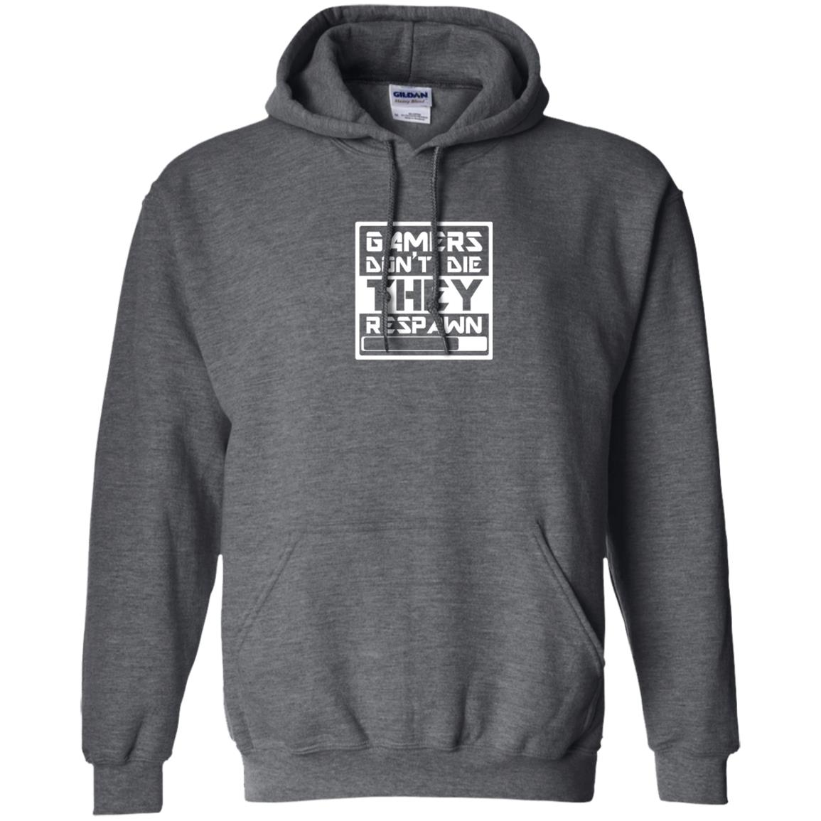 Video Gamer Shirt Don_t Die They Respawn Dark Heather