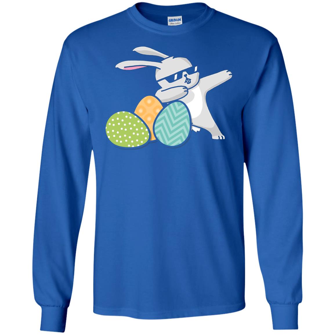 Easter Bunny Dabbing Gift Shirt For Dabbing Lover Royal