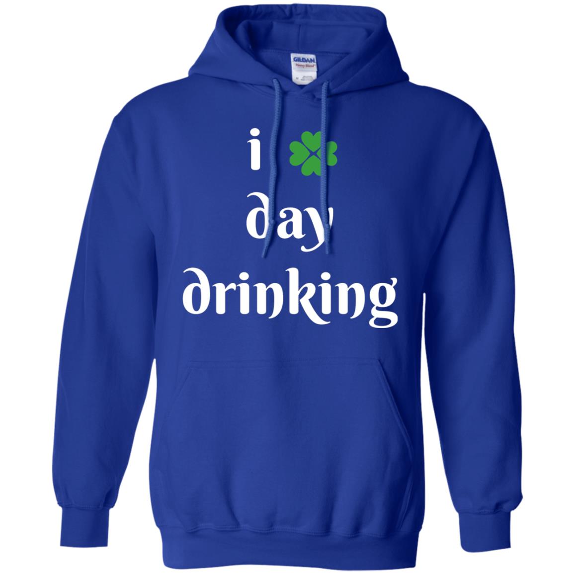 I Day Drinking Funny St Patricks Day T-shirt Royal