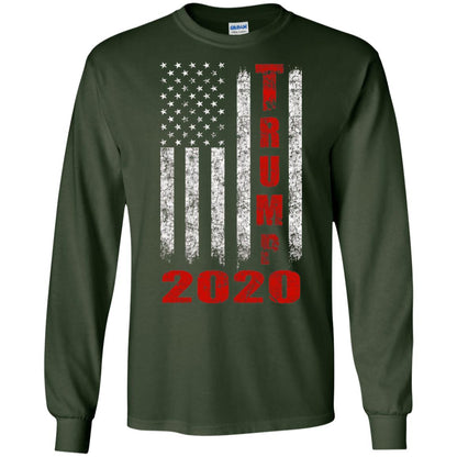 American Flag Vintage Design Trump 2020 T-shirt Forest Green