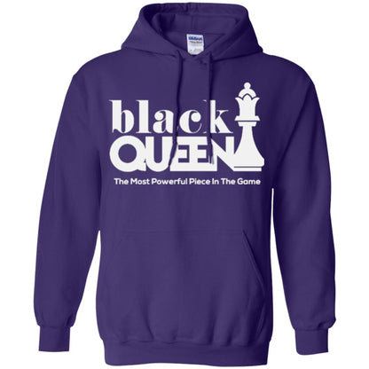 Black Queen The Most Powerful Piece In The Game Proud Black Woman T-shirt Purple