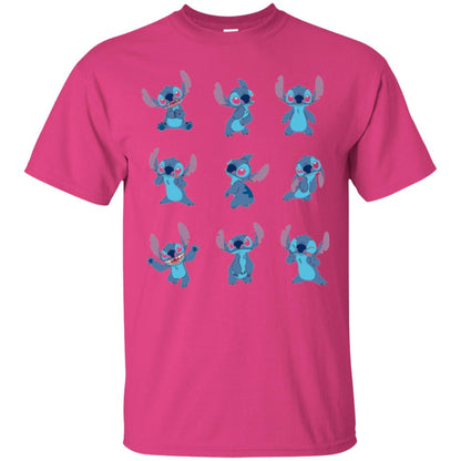 Stitch T-shirt Disney Many Moods Heliconia