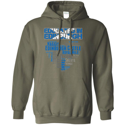 Edinburgh T-shirt Educated In Edinburgh Military Green
