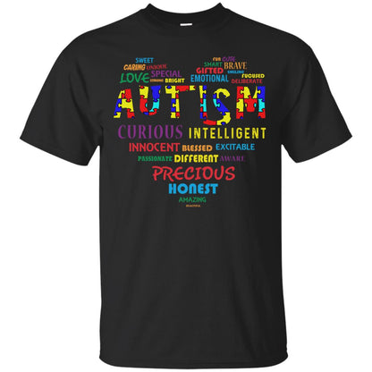 Sweet Caring Unique Love Special Autism Awareness T-shirt Black