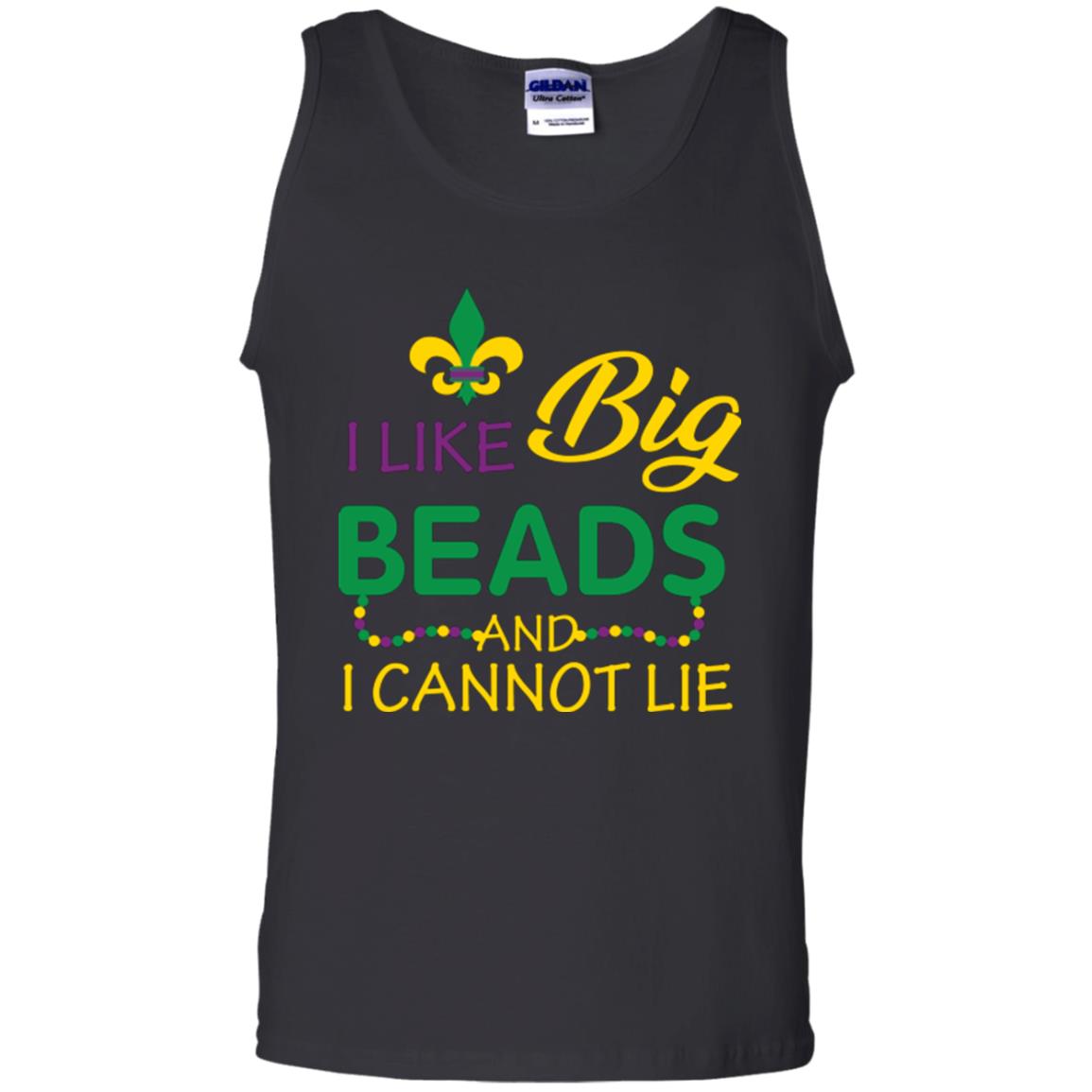Mardi Gras T-shirt I Like Big Beads And I Cannot Lie Black