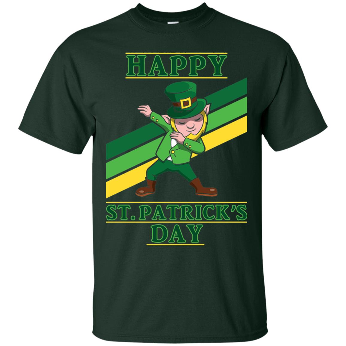 Dabbing Leprechaun Saint Patrick_s Day T-shirt Forest