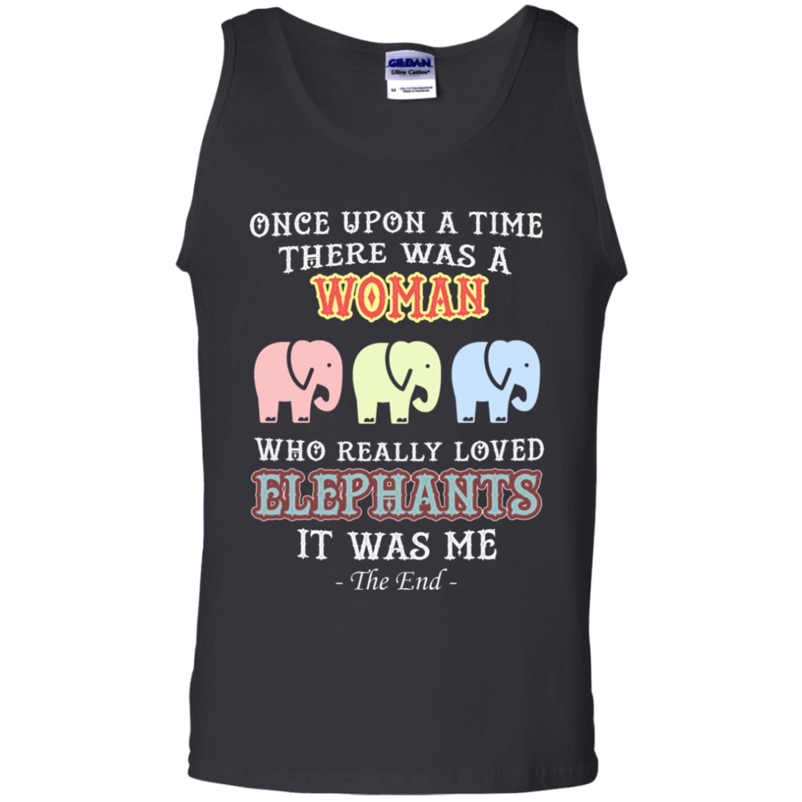 There Was A Woman Who Really Loved Elephants It Was Me Shirt Black
