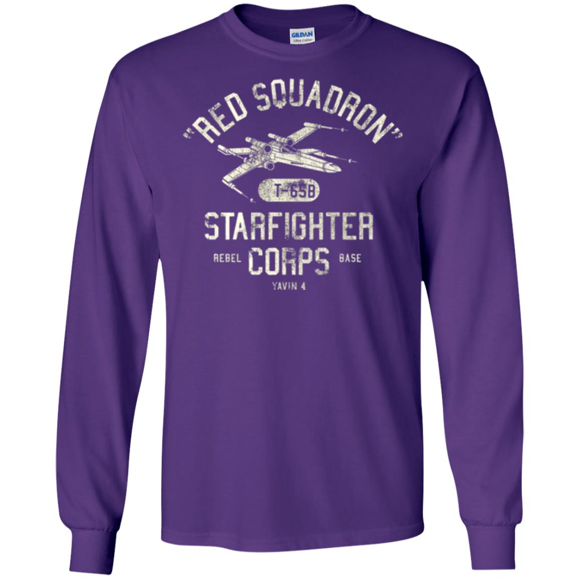 Movie T-shirt Red Squadron Starfighter Rebel Corps Base Purple