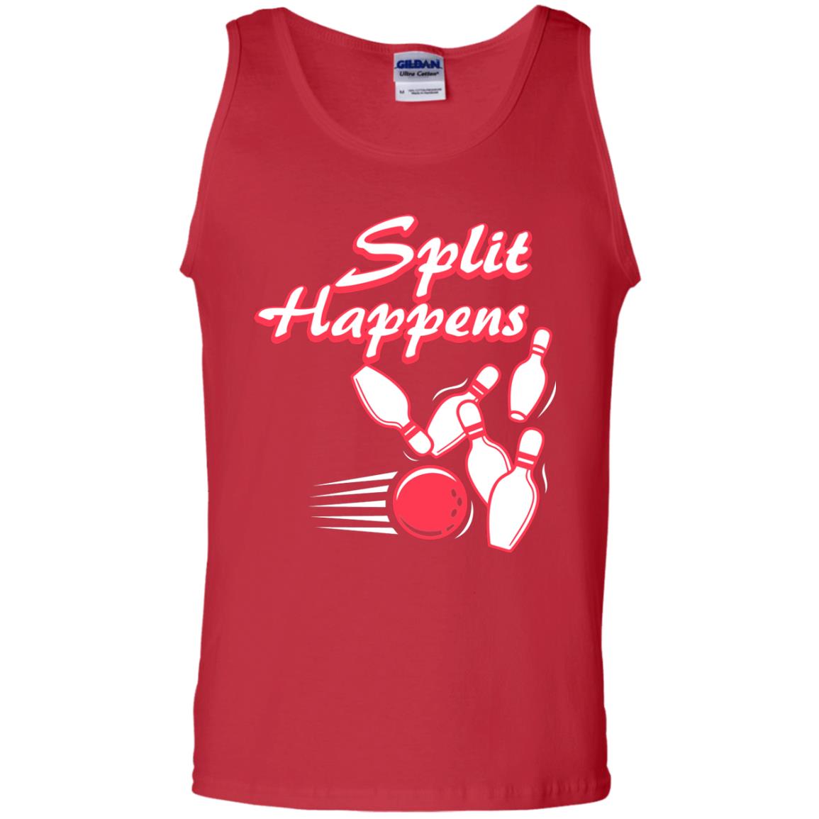 Bowling Lover T-shirt Split Happens Red