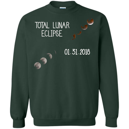 Total Lunar Eclipse 01-31-2018 Celebration Shirt Forest Green