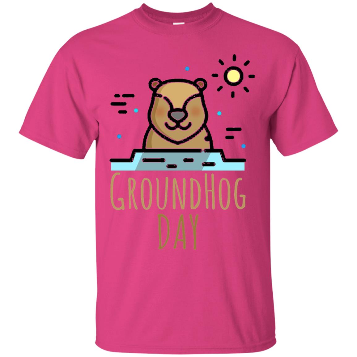Happy Groundhog Day T-shirt Feb 2nd Heliconia