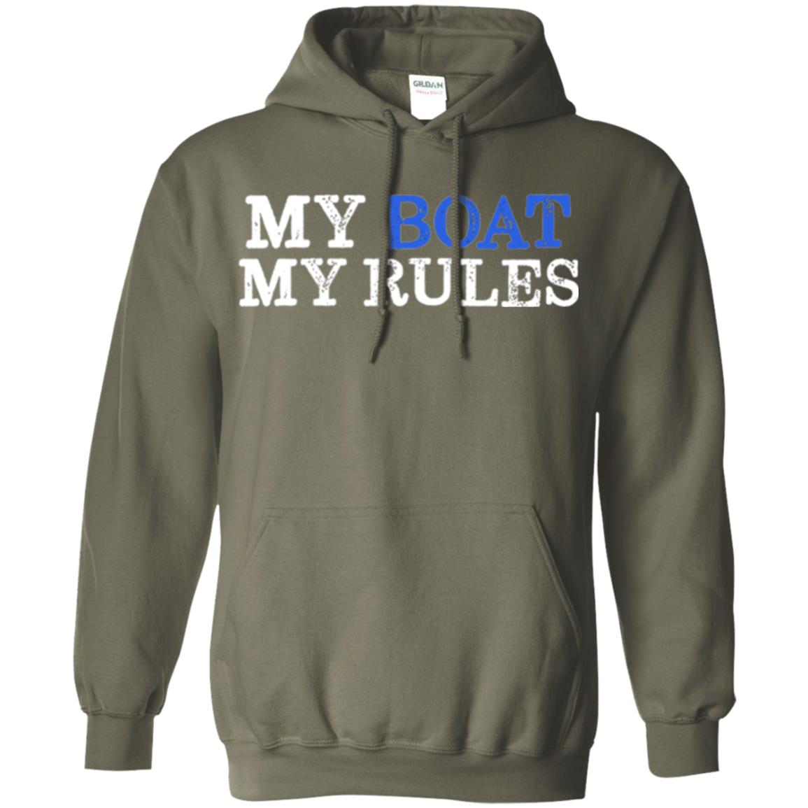 My Boat My Rules T-shirt Military Green