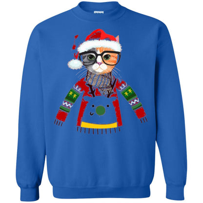 Christmas T-shirt Cat Lover Meowy Christmas T-shirt Royal