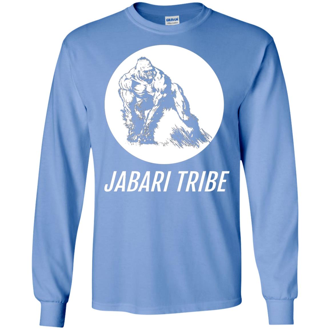 Jabari Tribe White Gorilla T-shirt Carolina Blue