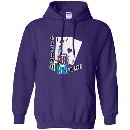 Fun Gambling T-shirt Casino Time Purple