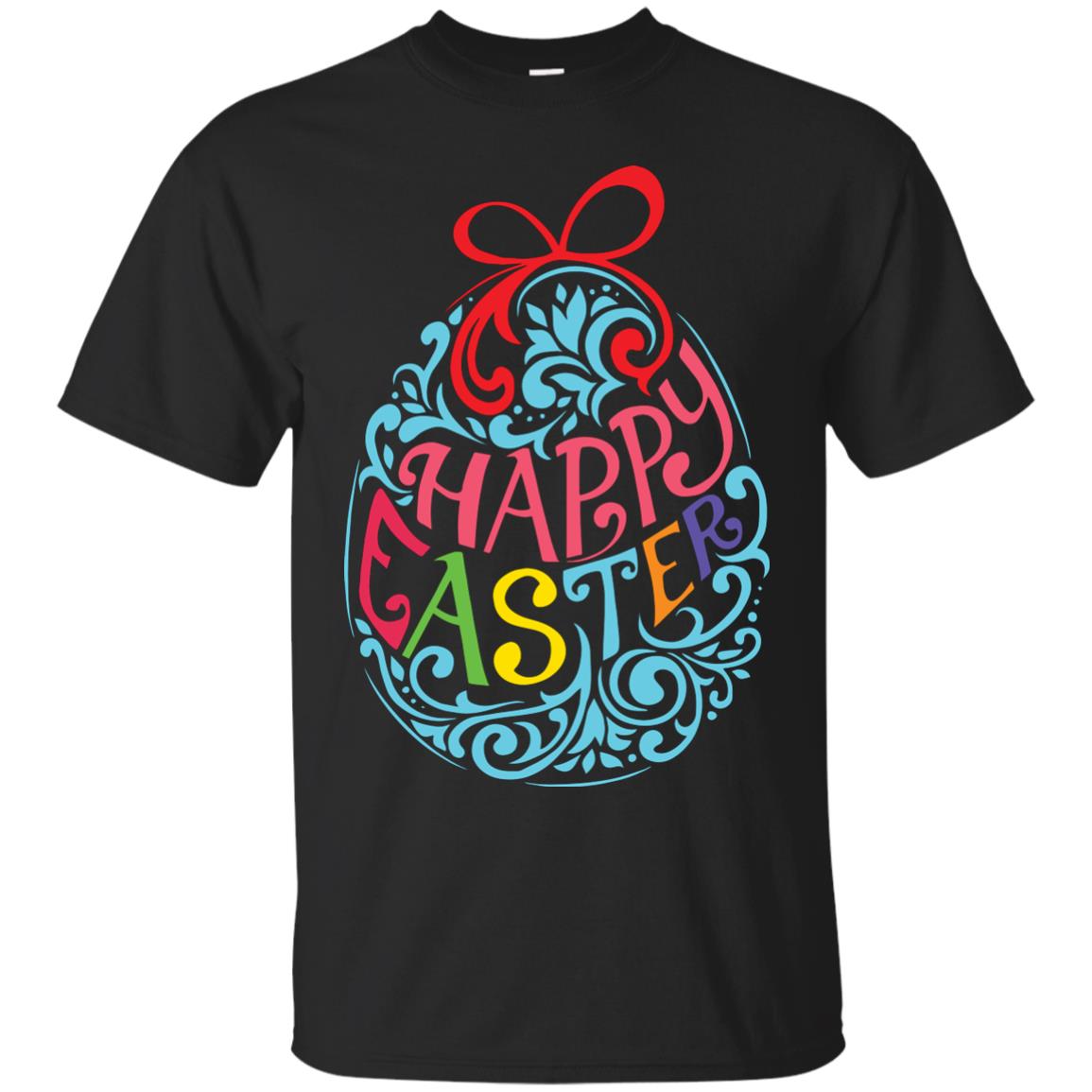 Happy Easter Day T-shirt Black