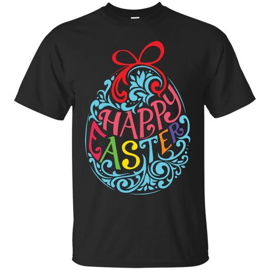 Happy Easter Day T-shirt Black