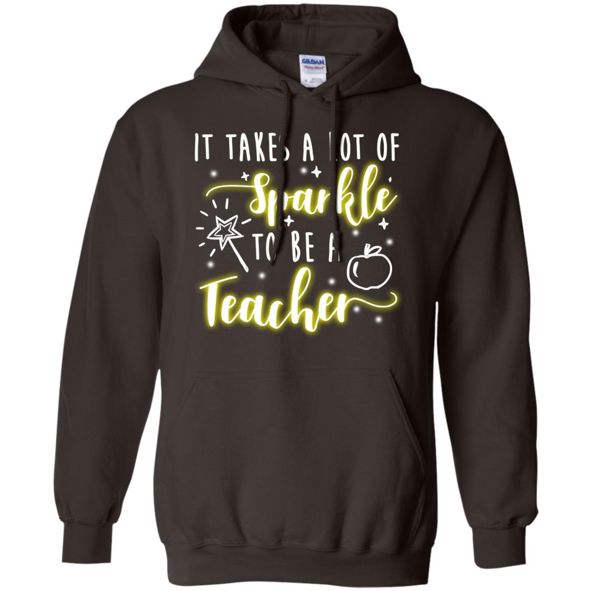 It Takes A Lot Of Sparkle To Be A Teacher Shirt Dark Chocolate