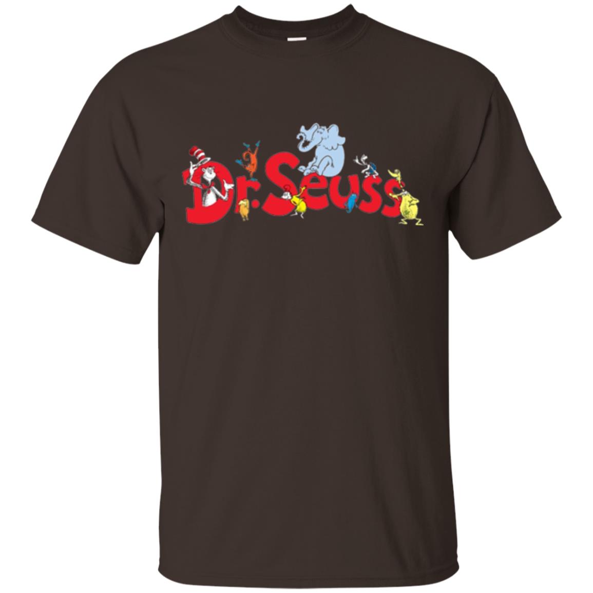 Dr. Seuss Family National Wear Red Day T-shirt Dark Chocolate