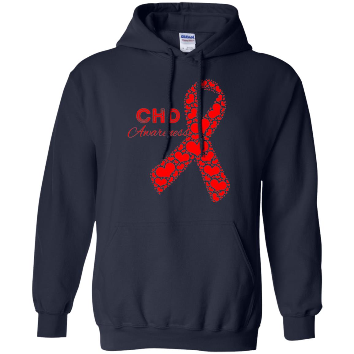 Chd Congenital Heart Defect Awareness T-shirt National Wear Red Navy