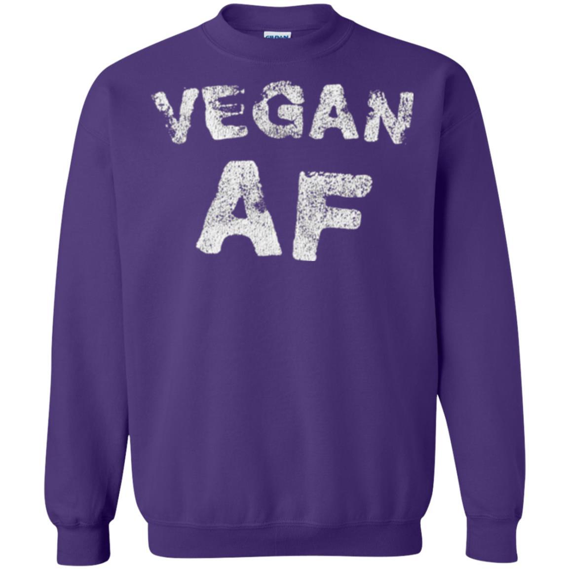 Vegetarian T-shirt Vintage Vegan Af T-shirt Purple