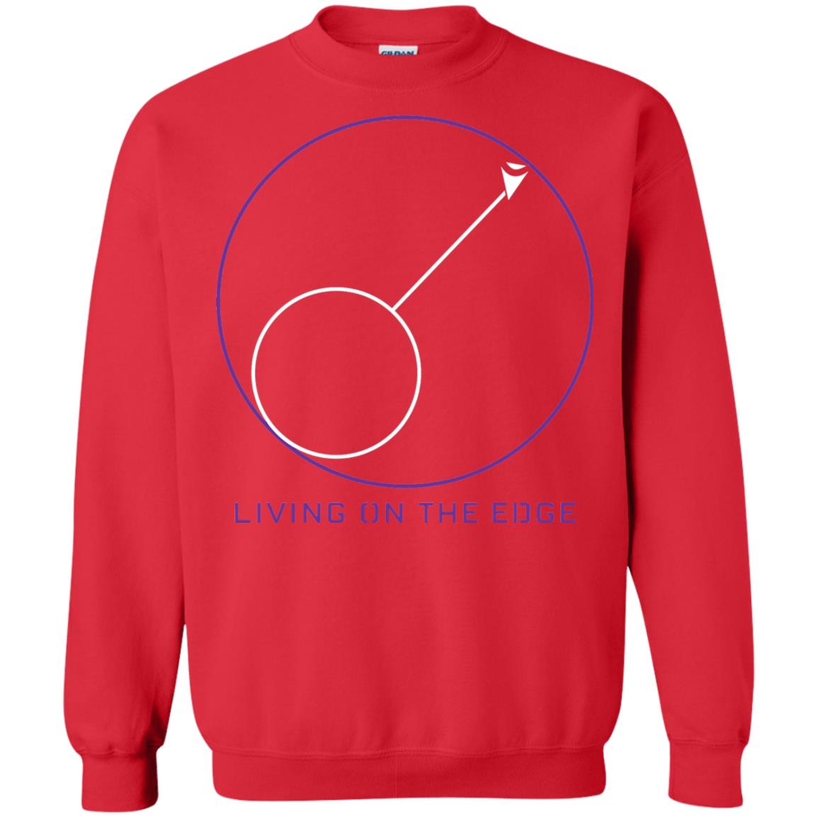 Gamer T-shirt Living On The Edge Run From The Storm Red