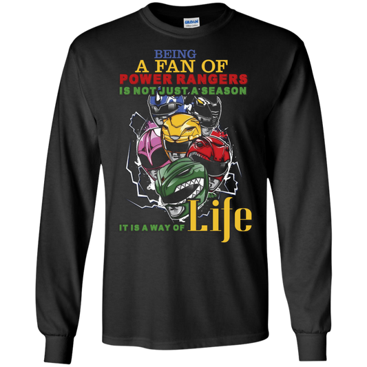 Gaoranger T-shirt Being A Fan Of Power Rangers Is Not Just A Season Black