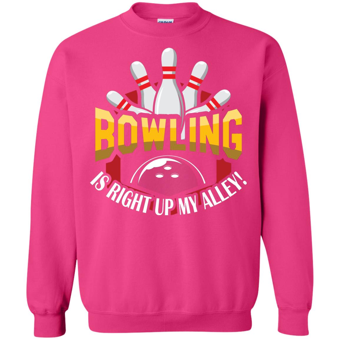 Bowler T-shirt Bowling Is Right Up My Alley Heliconia