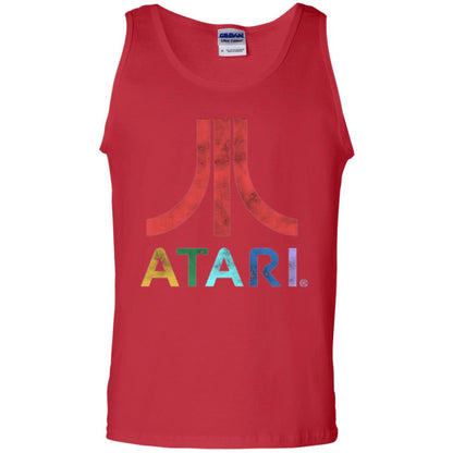 Colorful Retro Atari Gaming Logo T-shirt Red