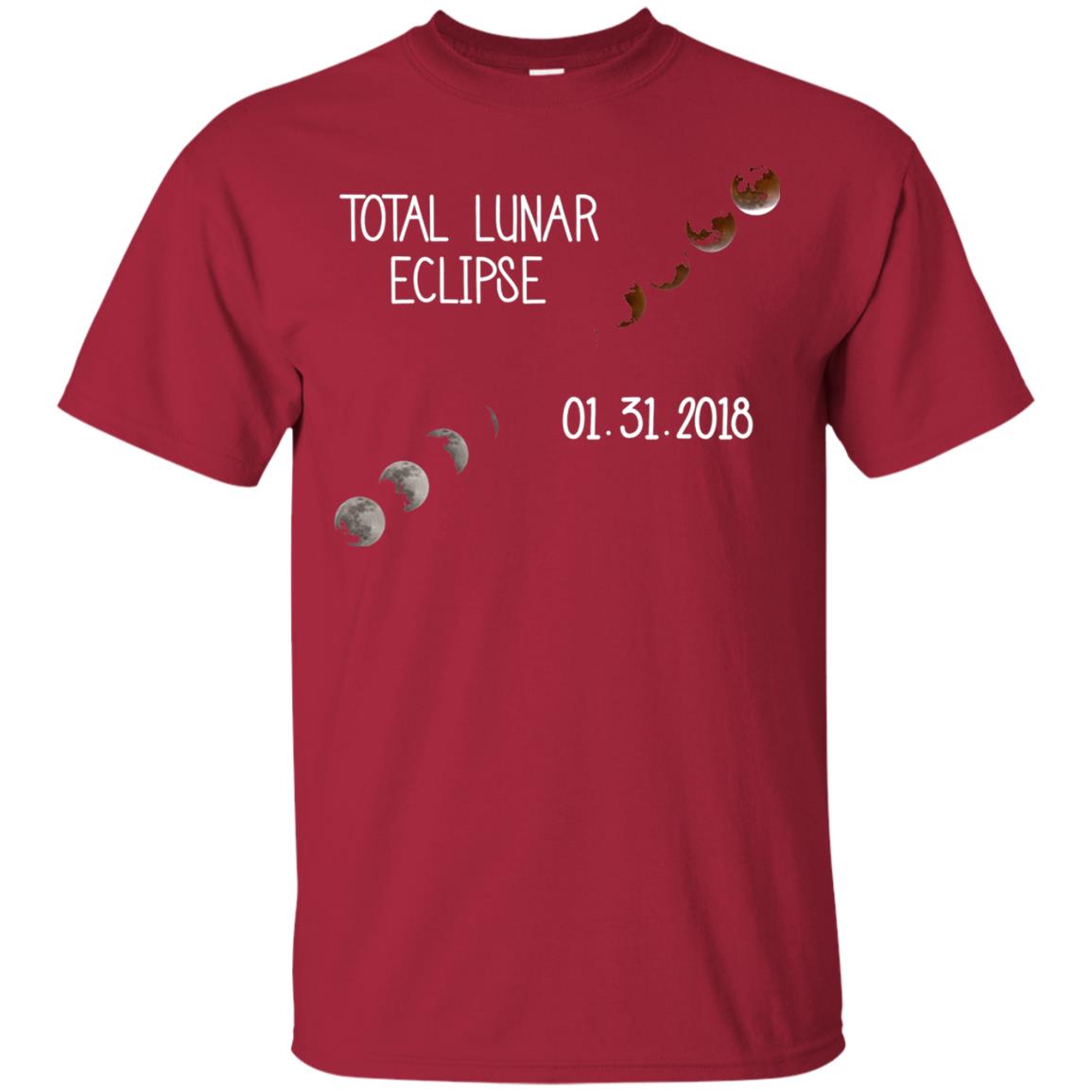 Total Lunar Eclipse 01-31-2018 Celebration Shirt Cardinal
