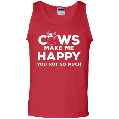 Cows Lover T-shirt Cow Make Me Happy You Not So Much Red