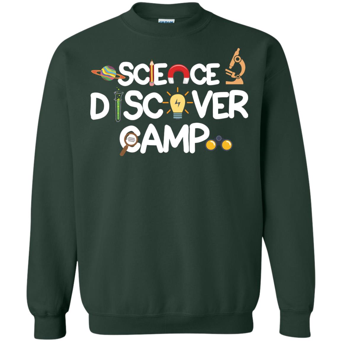 Science Discover Camp Summer Trip Shirt Forest Green