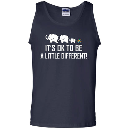 It_s Ok To Be A Little Different Autism Elephant Shirt Navy