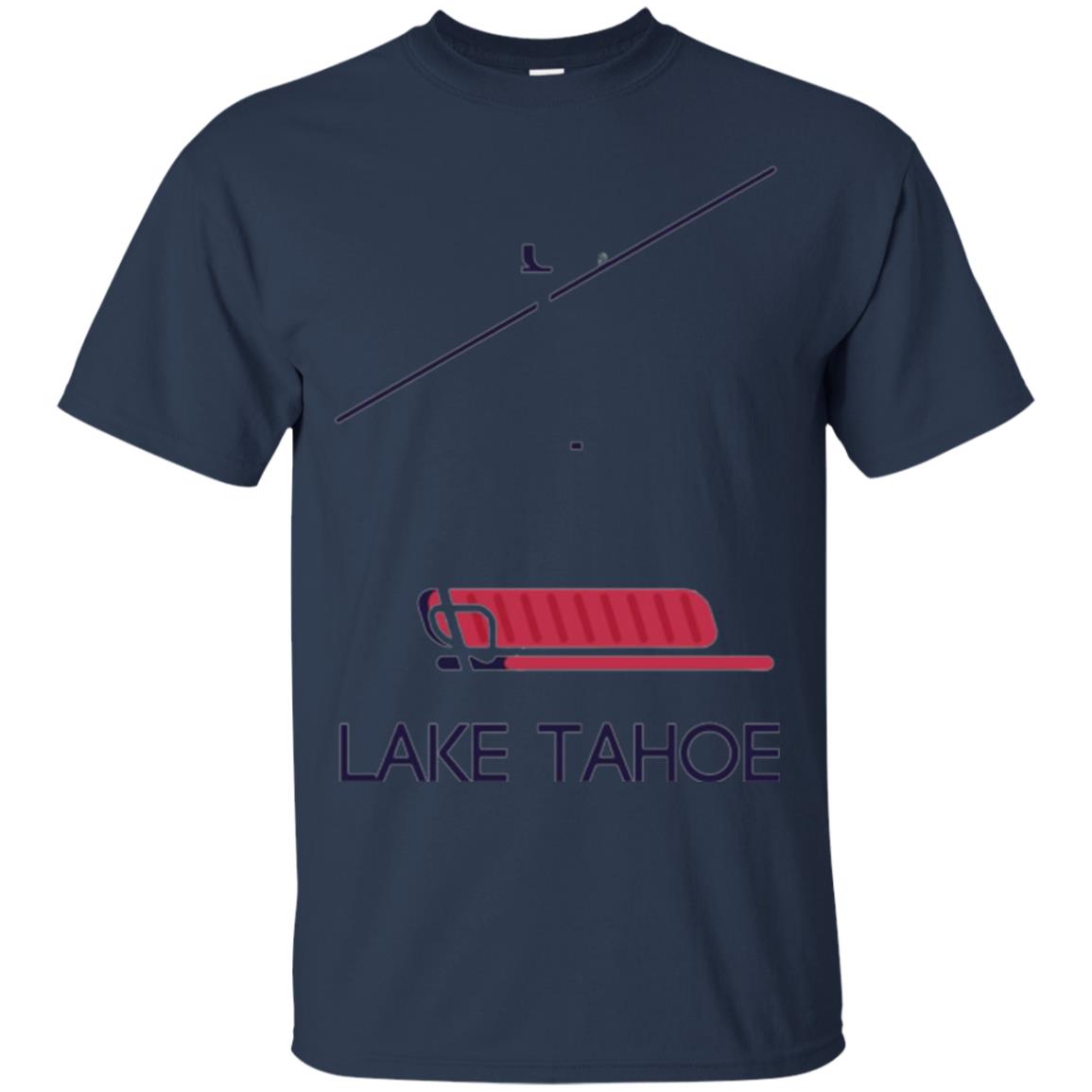 Ski Chair Lift T-shirt Lake Tahoe California Navy