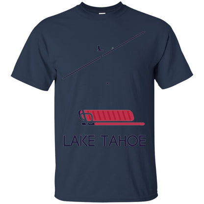 Ski Chair Lift T-shirt Lake Tahoe California Navy