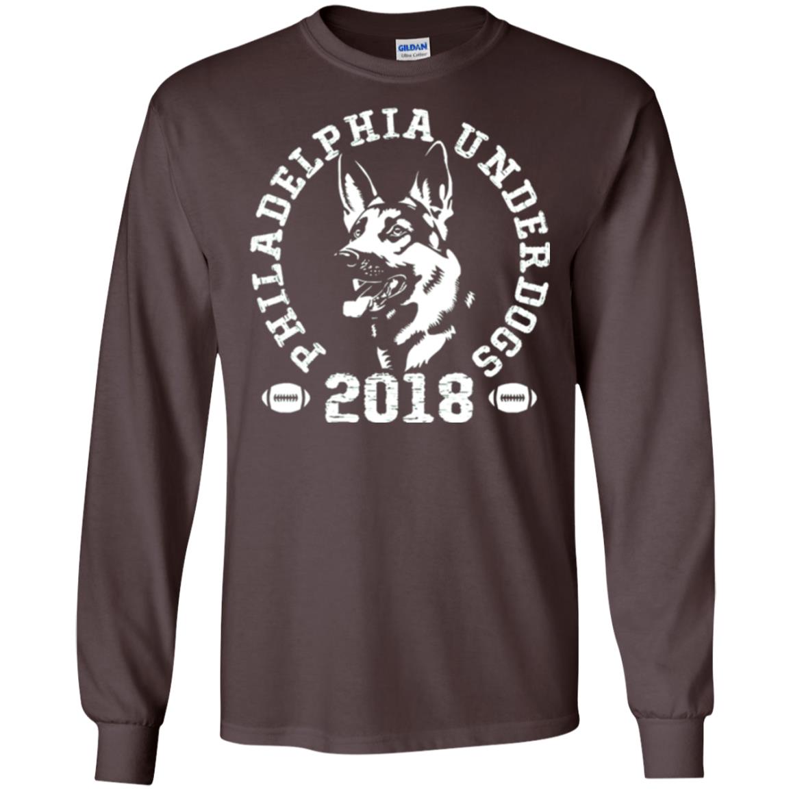 Dog Lover T-shirt Philadelphia Underdogs T-shirt Dark Chocolate