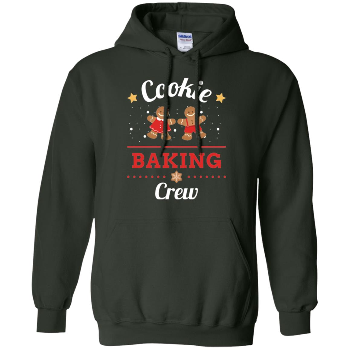 Christmas T-shirt Gingerbread Cookie Baking Crew Forest Green