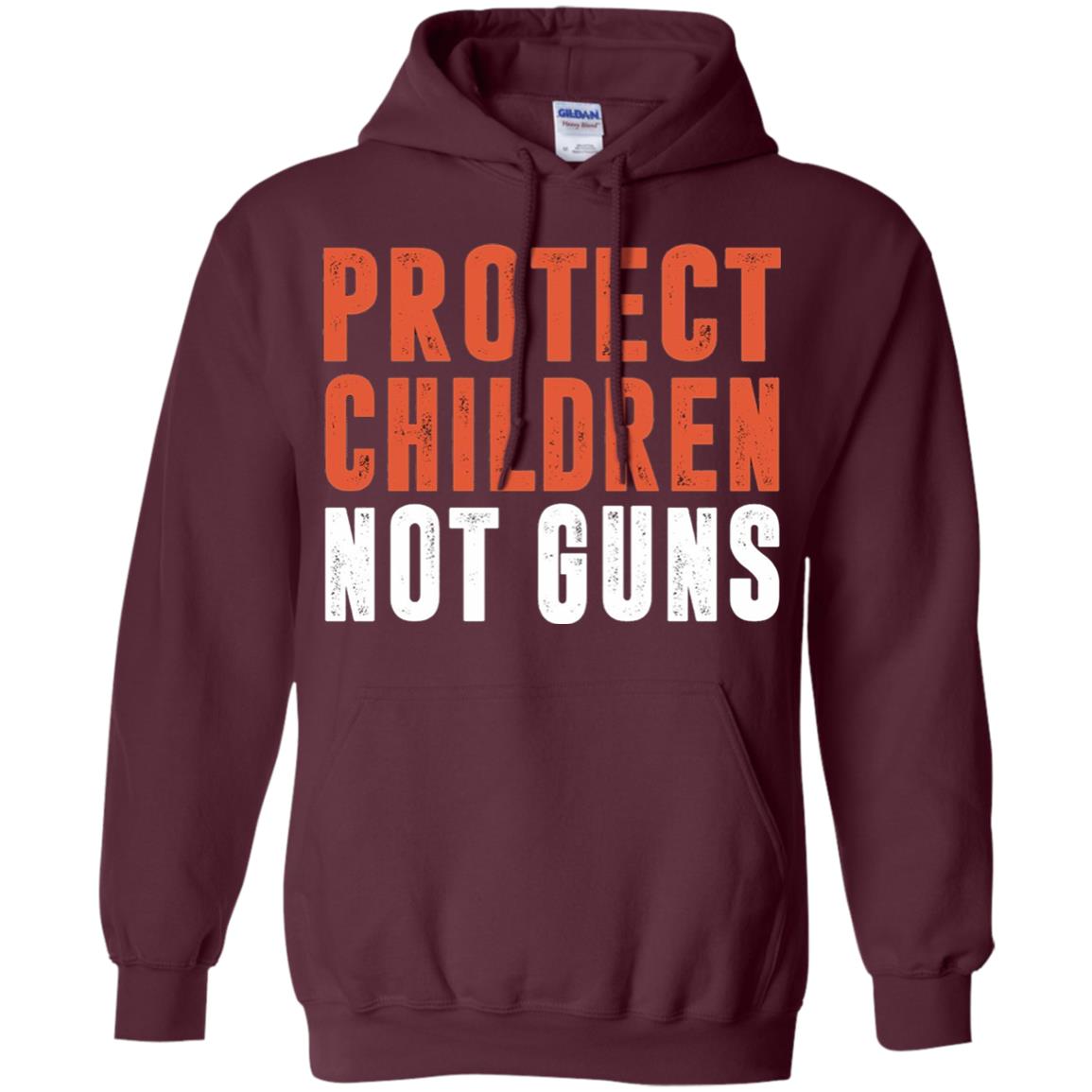 Protect Children Not Guns Quote Shirt Maroon