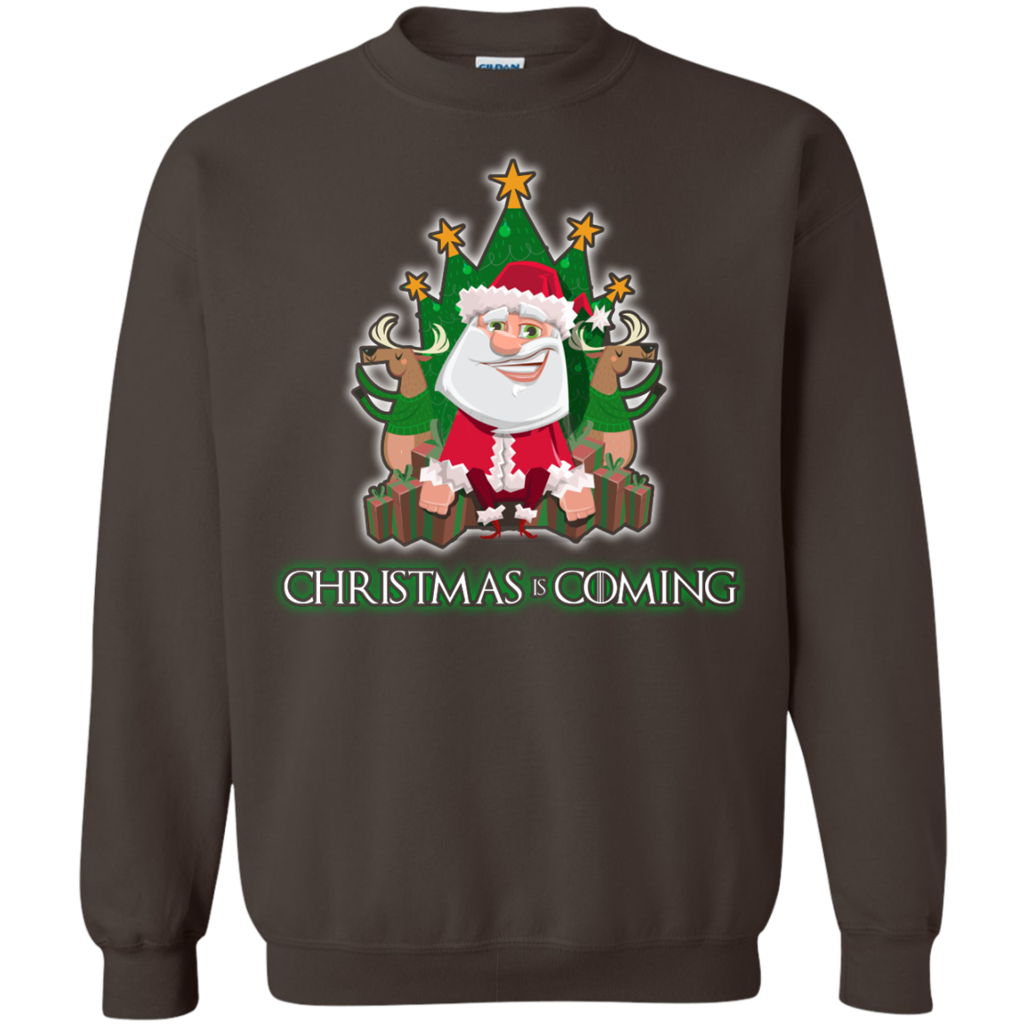 Christmas Is Coming T-shirt Dark Chocolate