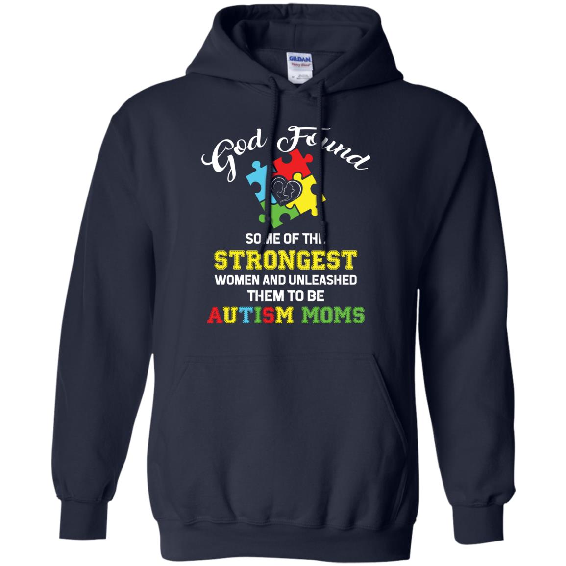 And Unleashed Them To Be Autism Moms Autism Shirt For Mom Navy