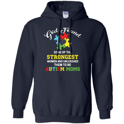 And Unleashed Them To Be Autism Moms Autism Shirt For Mom Navy